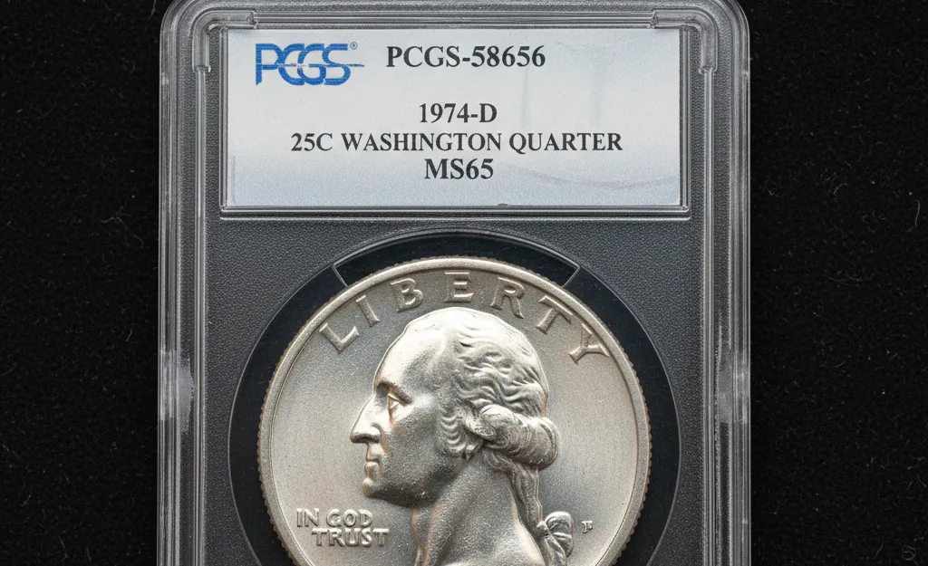 1974 Washington Quarter in PCGS slab